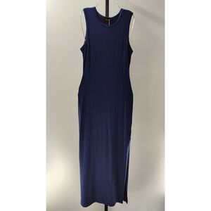 NWT Quince Navy Blue Sleeveless tencle jersey tank  Dress